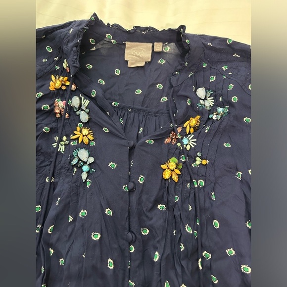 Vanessa Virgina Anthropologie Ashton Blouse - Picture 7 of 10